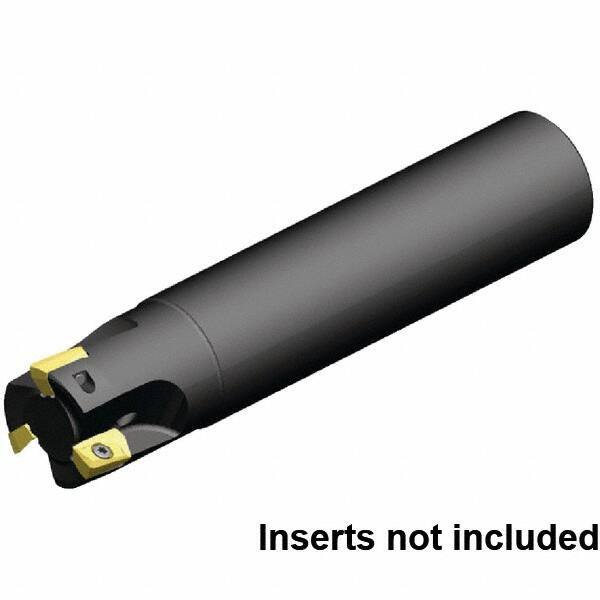 Kennametal - 1" Cut Diam, 1" Shank Diam, 7.989" OAL, Indexable Square Shoulder End Mill - Cylindrical Shank, 0° Lead Angle - Apex Tool & Supply