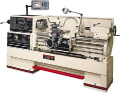 Jet - 14" Swing, 40" Between Centers, 230 Volt, Triple Phase Engine Lathe - 7MT Taper, 7-1/2 hp, 25 to 1,800 RPM, 3-1/8" Bore Diam, 40" Deep x 47" High x 97-1/2" Long - Apex Tool & Supply