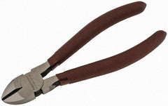 Paramount - 6" OAL, Diagonal Cutter - 13/16" Jaw Length x 3/4" Jaw Width, Oval Head, Plastic Dipped Handle - Apex Tool & Supply