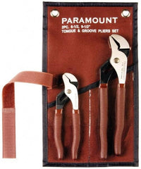 Paramount - 2 Piece Tongue & Groove Plier Set - Comes in Canvas Roll - Apex Tool & Supply