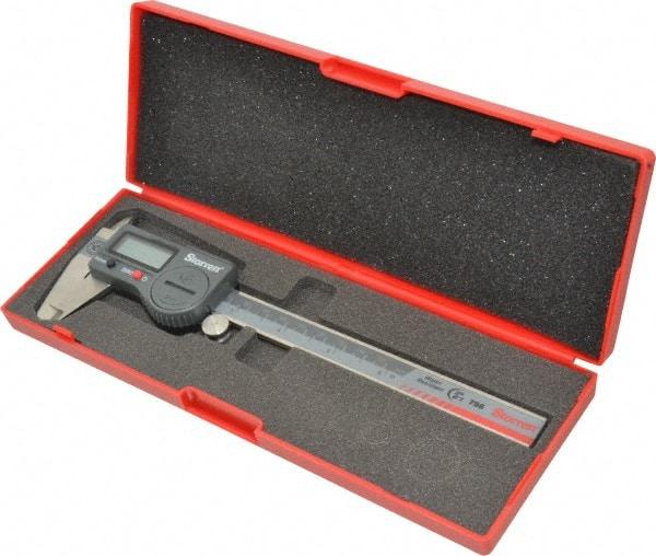 Starrett - 0 to 150mm Range, 0.01mm Resolution, IP67 Electronic Caliper - Stainless Steel with 1-1/2" Stainless Steel Jaws, 0.001" Accuracy, Serial Output - Apex Tool & Supply