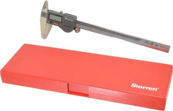 Starrett - 0 to 200mm Range, 0.01mm Resolution, IP67 Electronic Caliper - Stainless Steel with 1-7/8" Stainless Steel Jaws, 0.02mm Accuracy, Serial Output - Apex Tool & Supply