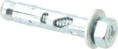 Powers Fasteners - 5/16" Diam, 5/16" Drill, 1-1/2" OAL, 1/2" Min Embedment Sleeve Concrete Anchor - 1018 Steel, Hex Nut Head, Hex Drive - Apex Tool & Supply