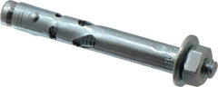 Powers Fasteners - 5/16" Diam, 5/16" Drill, 2-1/2" OAL, 1/2" Min Embedment Sleeve Concrete Anchor - 1018 Steel, Hex Nut Head, Hex Drive - Apex Tool & Supply