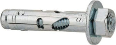 Powers Fasteners - 3/8" Diam, 3/8" Drill, 1-7/8" OAL, 1/2" Min Embedment Sleeve Concrete Anchor - 1018 Steel, Hex Nut Head, Hex Drive - Apex Tool & Supply