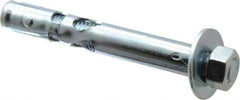 Powers Fasteners - 5/8" Diam, 5/8" Drill, 4-1/4" OAL, Sleeve Concrete Anchor - 1018 Steel, Hex Nut Head, Hex Drive - Apex Tool & Supply
