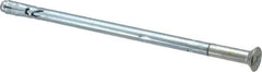 Powers Fasteners - 1/4" Diam, 1/4" Drill, 5-1/4" OAL, Sleeve Concrete Anchor - 1018 Steel, Flat Head, Combination Slotted/Phillips Drive - Apex Tool & Supply