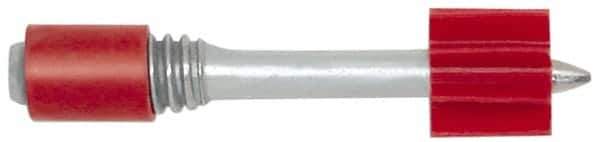 Powers Fasteners - 1/4-20 Thread, 0.145" Shank Diam, Grade 1062 Steel Powder Actuated Threaded Stud - 1-1/4" Shank Length, 3/4" Thread Length - Apex Tool & Supply