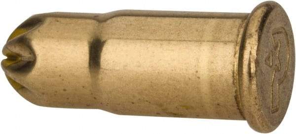 Powers Fasteners - Yellow, 0.22 Caliber, Power Load Powder Actuated Load - 2" Wide x 1-1/4" Deep x 2" High, For Use with HILTI DXE37; HILTI DXE72; P2200; P7200; RAMSET 721; RAMSET M70 - Apex Tool & Supply