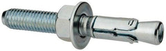 Powers Fasteners - 1/2" Diam, 1/2" Drill, 3-3/4" OAL, Wedge Expansion Concrete Anchor - 1018 Steel, Zinc-Plated Finish, Hex Nut Head, Hex Drive, 2" Thread Length - Apex Tool & Supply