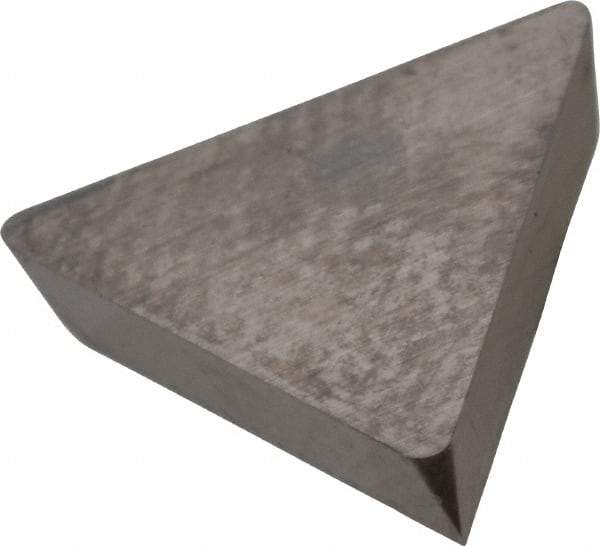 Kyocera - TPG1.81.51 Grade TN60 Cermet Turning Insert - TiCN/NbC Finish, 60° Triangle, 7/32" Inscr Circle, 3/32" Thick, 1/64" Corner Radius - Apex Tool & Supply