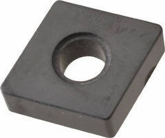 Kyocera - CNGA432 T00825 Grade A65 Ceramic Turning Insert - Al2O3/TiC Finish, 80° Diamond, 1/2" Inscr Circle, 3/16" Thick, 1/32" Corner Radius - Apex Tool & Supply
