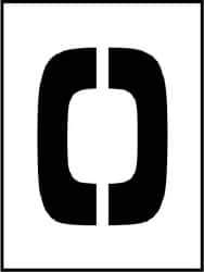 NMC - 0 to 9 Number Set Stencil - 36 Inch High x 36 Inch Wide Character x 0.06 Inch Thick, Polyethylene - Apex Tool & Supply