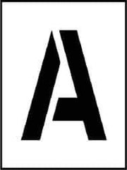 NMC - A to Z Letter Set Stencil - 8 Inch High x 8 Inch Wide Character x 0.06 Inch Thick, Polyethylene, English - Apex Tool & Supply