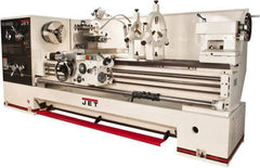 Jet - 26" Swing, 40" Between Centers, 230 Volt, Triple Phase Engine Lathe - 4MT Taper, 10 hp, 36 to 1,800 RPM, 4-1/8" Bore Diam - Apex Tool & Supply
