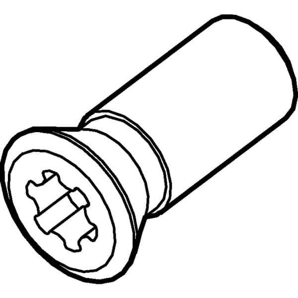 Kennametal - Torx Cap Screw for Indexable Milling Cutters - M3x0.5 Thread, For Use with Inserts - Apex Tool & Supply