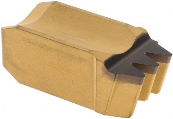 Iscar - 143563GPV Grade IC8250, 11.14mm Cutting Width Carbide Grooving Insert - 3.42mm Max Depth of Cut, Neutral, 0.45mm Corner Radius, TiCN/Al2O3/TiN Finish - Apex Tool & Supply