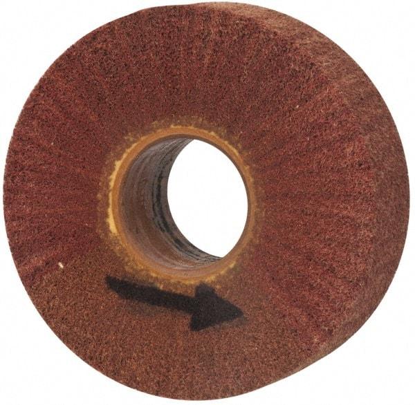 Brite Star - 6" Diam 220 Grit Aluminum Oxide Unmounted Flap Wheel - 2" Hole, 2" Wide, Density 7, Coated, Grade Very Fine, 3,400 Max RPM - Apex Tool & Supply