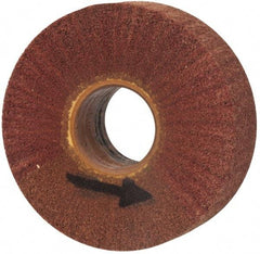 Brite Star - 6" Diam 220 Grit Aluminum Oxide Unmounted Flap Wheel - 2" Hole, 2" Wide, Density 7, Coated, Grade Very Fine, 3,400 Max RPM - Apex Tool & Supply