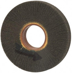 Brite Star - 6" Diam 220 Grit Silicon Carbide Unmounted Flap Wheel - 2" Hole, 1" Wide, Density 7, Coated, Grade Very Fine, 3,400 Max RPM - Apex Tool & Supply