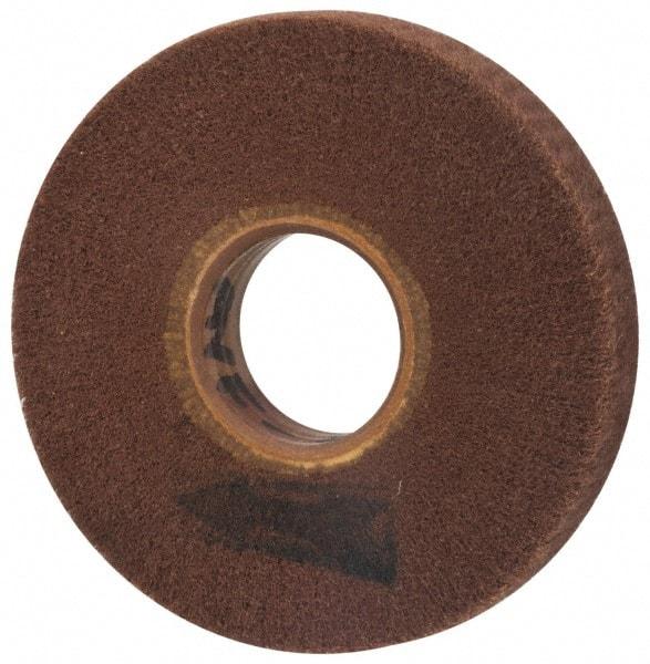 Brite Star - 6" Diam 220 Grit Aluminum Oxide Unmounted Flap Wheel - 2" Hole, 1" Wide, Density 7, Coated, Grade Very Fine, 3,400 Max RPM - Apex Tool & Supply