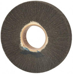 Brite Star - 6" Diam 220 Grit Silicon Carbide Unmounted Flap Wheel - 2" Hole, 1" Wide, Density 7, Coated, Grade Very Fine, 3,400 Max RPM - Apex Tool & Supply