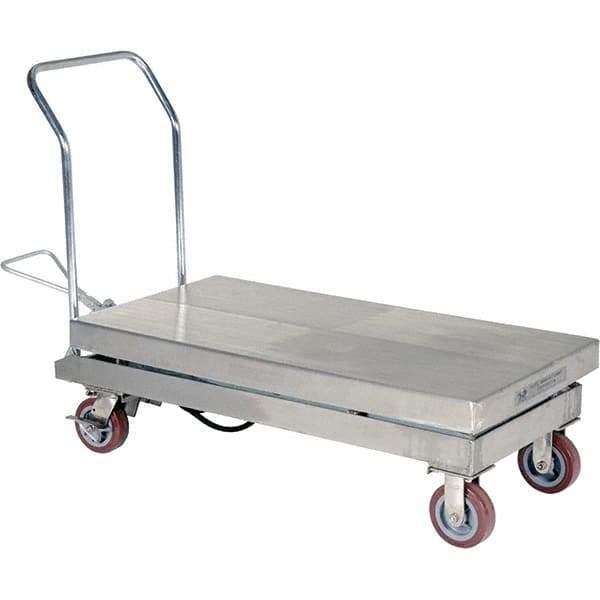 Vestil - 2,000 Lb Capacity Hydraulic Scissor Lift - 15" to 39" Lift Height, 47" Platform Length x 24" Platform Width - Apex Tool & Supply