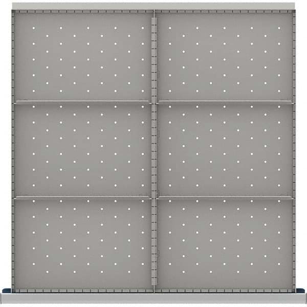 LISTA - 6-Compartment Drawer Divider Layout for 3.15" High Drawers - Apex Tool & Supply