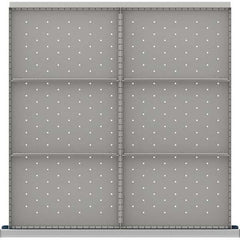LISTA - 6-Compartment Drawer Divider Layout for 3.15" High Drawers - Apex Tool & Supply