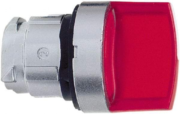Schneider Electric - 22mm Mount Hole, 3 Position, Handle Operated, Selector Switch - Red, Maintained (MA), Illuminated, Shock, Vibration and Water Resistant - Apex Tool & Supply