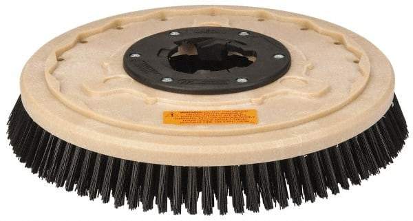 PRO-SOURCE - 17" Diam Scrubbing Brush - 15" Machine, 1-1/2" Trim Length, Black Pad, Polypropylene - Apex Tool & Supply