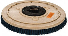 PRO-SOURCE - 20" Diam Scrubbing Brush - 20" Machine, 1-1/2" Trim Length, Blue Pad, Silicone Carbide & Nylon - Apex Tool & Supply