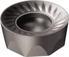 Sandvik Coromant - RCKT1906 PM Grade 1130 Carbide Milling Insert - AlTiCrN Finish, 6.35mm Thick, 19.05mm Inscribed Circle, 9.53mm Corner Radius - Apex Tool & Supply