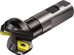 Sandvik Coromant - 3 Inserts, 1-1/4" Cut Diam, 1" Arbor Diam, 6.096mm Max Depth of Cut, Indexable Square-Shoulder Face Mill - 45° Lead Angle, 98mm High, R245-12T3.. Insert Compatibility, Series CoroMill 245 - Apex Tool & Supply