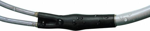 3M - 6" Long, 3:1, Polyolefin Heat Shrink Electrical Tubing - Black - Apex Tool & Supply