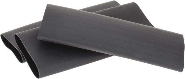 3M - 6" Long, 3:1, Polyolefin Heat Shrink Electrical Tubing - Black - Apex Tool & Supply