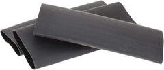 3M - 6" Long, 3:1, Polyolefin Heat Shrink Electrical Tubing - Black - Apex Tool & Supply