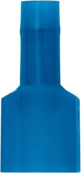 3M - 16 to 14 AWG, Vinyl, Partially Insulated, Female Wire Disconnect - 1/4 Inch Wide Tab, Blue, RoHS 2011/65/EU Compliant - Apex Tool & Supply