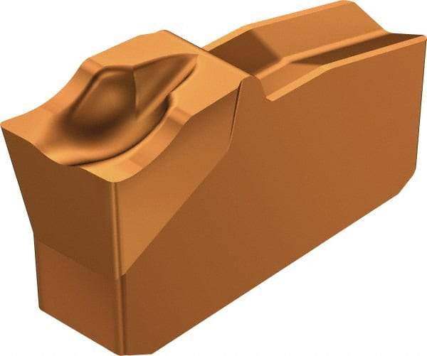 Sandvik Coromant - R151.240 5E 1145 Grade, 0.1575" Cutting Width, Carbide Cutoff Insert - 5° Right Hand Lead Angle, 0.0079" Cnr Rad, TiAlN/AlCr2O3 Coated - Apex Tool & Supply