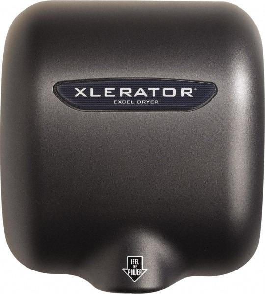Excel Dryer - 1500 Watt Graphite & Zinc Die-Cast Finish Electric Hand Dryer - 100/120 Volts, 12.5 Amps, - Apex Tool & Supply