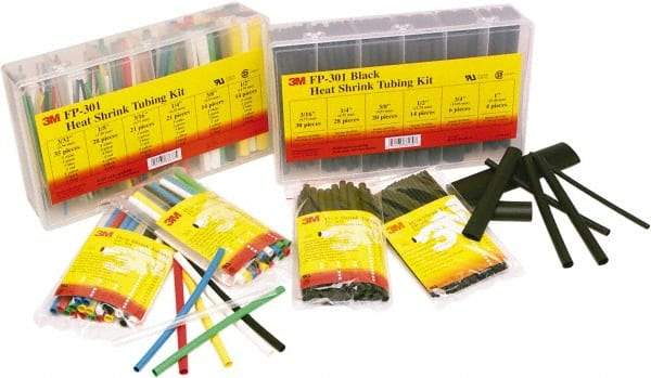 3M - 48" Long, 2:1, Polyolefin Heat Shrink Electrical Tubing - Clear - Apex Tool & Supply