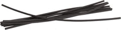 3M - 6" Long, 2:1, Polyolefin Heat Shrink Electrical Tubing - Black - Apex Tool & Supply