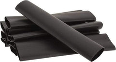 3M - 6" Long, 2:1, Polyolefin Heat Shrink Electrical Tubing - Black - Apex Tool & Supply