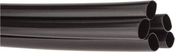 3M - 48" Long, 2.5:1, Polyolefin Heat Shrink Electrical Tubing - Black - Apex Tool & Supply