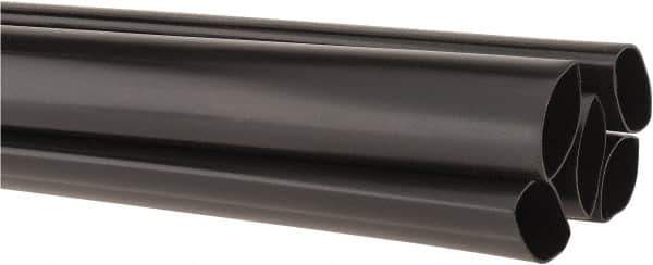 3M - 48" Long, 2.5:1, Polyolefin Heat Shrink Electrical Tubing - Black - Apex Tool & Supply