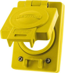 Leviton - 1 Gang, (0) Knockouts, PVC Rectangle Floor Box - Apex Tool & Supply