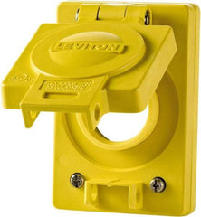 Leviton - 1 Gang, (0) Knockouts, PVC Rectangle Ceiling Box - 4" Overall Height x 4" Overall Width - Apex Tool & Supply