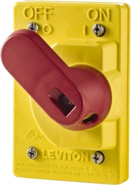 Leviton - Electrical Outlet Box Valox Switch Cover - Includes Manual Motor Starters - Apex Tool & Supply