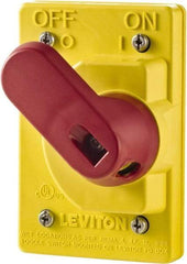 Leviton - Electrical Outlet Box Valox Switch Cover - Includes Manual Motor Starters - Apex Tool & Supply