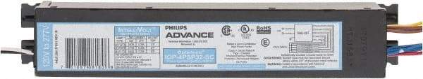 Philips Advance - 4 Lamp, 120-277 Volt, 0.50 to 0.93 Amp, 0 to 39 Watt, Programmed Start, Electronic, Nondimmable Fluorescent Ballast - 0.88, 0.90 Ballast Factor, T8 Lamp - Apex Tool & Supply